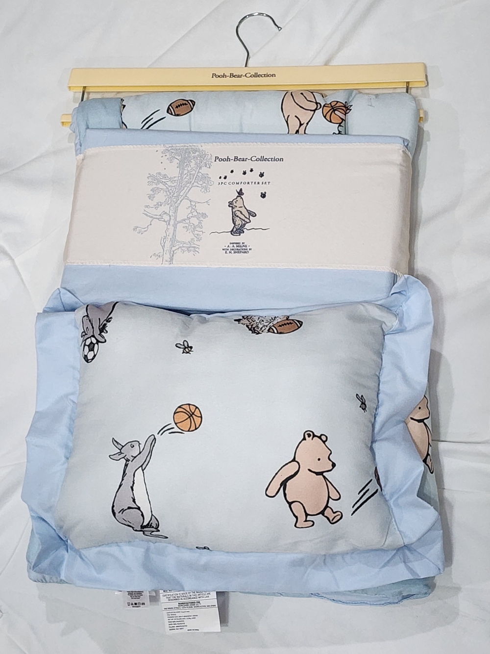 *New* Vintage Inspired Classic Winnie the Pooh 3PC Crib Comforter